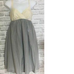 BNWT GAP EMPIRE two tone silk dress with POCKETS (14)